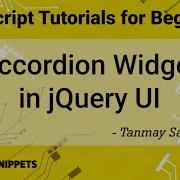 52 Accordian Widget In JQuery UI JQuery Tutorials For Beginners JQuery UI Library