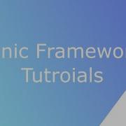 Ionic Framework Tutorial Implement List With Search Feature