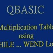 14 Tutorial On Print Multiplicatin Table Using WHILE WEND Loop In QB
