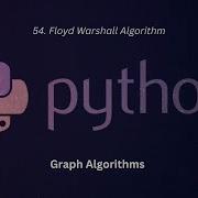54 Floyd Warshall Algorithm In Python