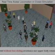 Avatar Locomotion In Crowd Simulation Crowd With APM