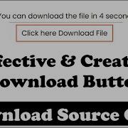 Download Button With A Countdown Timer To Download Files Automatically HTML CSS Javascript