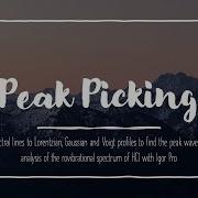 Ch 23 25 Lab Video Peak Picking Fitting Spectral Lineshapes And Peak Center Determination