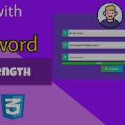 How To Create Form With Password Strength Using HTML CSS And JQuery Create Form Using HTML CSS