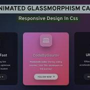 Glassmorphism UI Card HTML CSS Blur Effect Tutorial