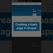 Creating A Basic Page In Drupal