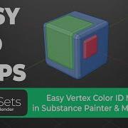 Наборы Zen для Blender простые карты идентификаторов цветов вершин в Substance Painter и Marmoset