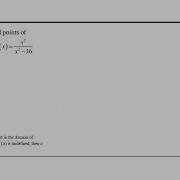 Critical Points Rational Function