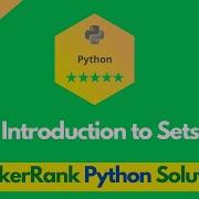 HackerRank Introduction To Sets Problem Solution In Python Python Solutions Programmingoneonone