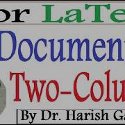 Elsevier Latex Format How To Convert Manuscript In Two Column Format