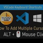VSCode Keyboard Shortcut Add Insert Multiple Cursors