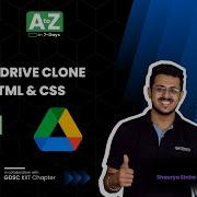 LIVE DAY 01 Google Drive Clone Using HTML CSS COMPLETE In 7 Days