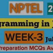 NPTEL Programming In Java Week 3 Assignment Answers 2025 Quiz Solution July Oct SKumarEdu