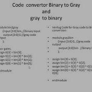 Code Convertor Binary To Gray Gray To Binary Test Bench Verilog