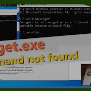 Winget Exe Command Not Found