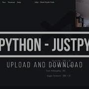 Python JustPy Upload And Download