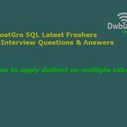 How To Apply Distinct On Multiple Columns PostgreSQL Tutorial