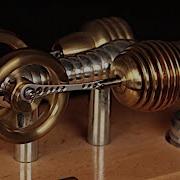 Böhm Model Stirling Hot Air Engine 100 Fps Slow Motion
