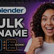 Bulk Rename In Blender More