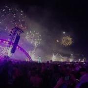 Fireworks Show At Electric Daisy Carnival EDC Las Vegas 2016 20th Anniversary Day 3