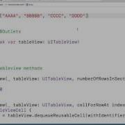 03 TableView Display Your Own Data In The Tableview