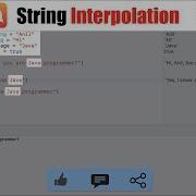 Swift Part 5 String Interpolation