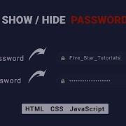Toggle Password Visibility Using HTML CSS JavaScript Show Hide Password