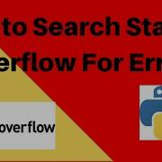 Auto Search StackOverflow For Errors In Code Using Python