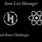 Item List Manager React Hackerrank Challenge React Hackerrank