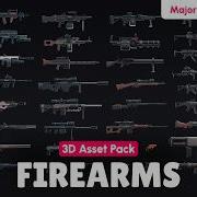 Firearms Major Update V3 0 3D Low Poly Asset Pack For Games