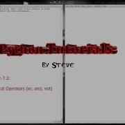 Python Tutorial V3 2 5 Lesson 7 2 Logical Operations And Or Not