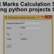 Student Marks Calculation System Using Python Projects GUI