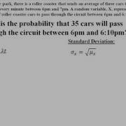 Mean And Standard Deviation Of Poisson Random Variables
