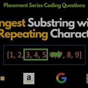 Sliding Window Longest Substring Without Repeating Characters Leetcode 3 Tamil