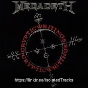 Megadeth Vortex Alternate Version Vocals Only