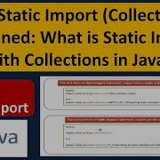 Java Static Import Collections Explained What Is Static Import With Collections In Java