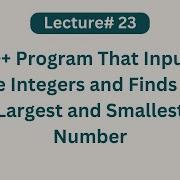 C Program That Input Five Numbers And Find The Largest And Smallest Number Foryou Computer C