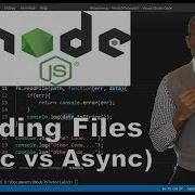 Reading A File Sychronous Vs Asynchronous In Node Js
