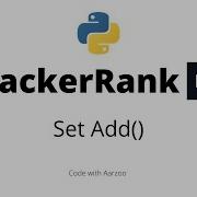 Set Add HackerRank Solution