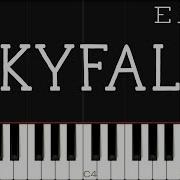 Adele Skyfall EASY Piano Tutorial