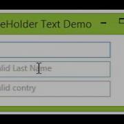 Powershell WPF Textbox Placeholder Watermark Demo
