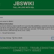 Серия Подключение к SQL Server Устранение неполадок подключения к SQL Server Sqlconnection