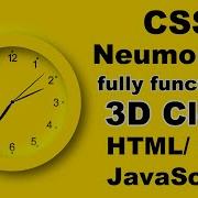 Fully Functioning Analog Clock Using HTML CSS JavaScript JavaScript Clock Css Neumorphism