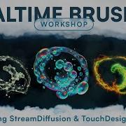 Realtime Brushes Workshop StreamDiffusionTD TouchDesigner Tutorial With Andrew Sun