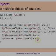 JAVA MODULE 2 TOPIC 17 CLASS OBJECT