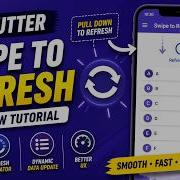 FLUTTER ANDROID SWIPE PULL TO REFRESH LIST VIEW TUTORIAL