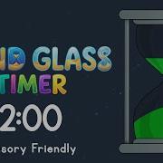 2 Minute Sand Glass Timer Kids Sensory Friendly Visual Timer