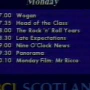 BBC1 Scotland Continuity Closedown 26 4 87