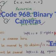 LeetCode 968 Binary Tree Cameras Explanation And Solution