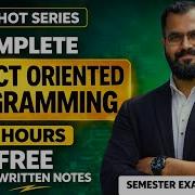 Complete OOP Object Oriented Programming In One Shot 5 Hours Semester Exam Hindi